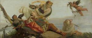 花を戴いた眠れるリナルド by Armida (旧称 Sleeping Mars) 作： Francesco Zugno
