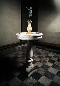 洗礼者ヨハネの像があるスタップ 作： Francesco da Sangallo