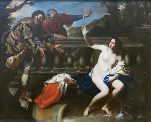 スザンナと長老たち 作： Francesco de (c.1600 54) Rosa