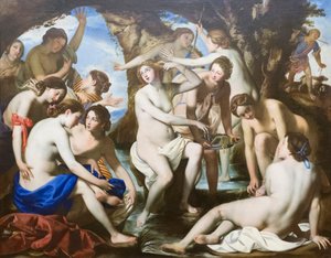 ダイアナのお風呂 作： Francesco de (c.1600 54) Rosa