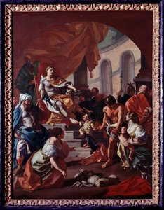 ソロモンの審判」フランチェスコ・デ・ムラ（1696-1782）作 イタリア・モンテカッシーノ修道院付属美術館