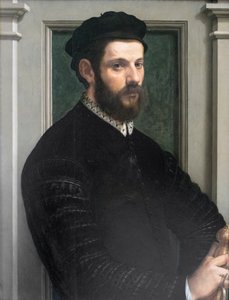 紳士の肖像 作： Francesco de Rossi Salviati Cecchino