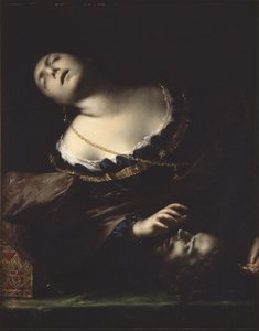 バプテストの頭を持つヘロディア、1633-35 作： Francesco del Cairo