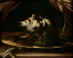 洗礼者聖ヨハネの頭 作： Francesco del Cairo