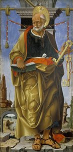 グリフォニ ポリプティク: 聖ペテロ、1472～1473年頃。 作： Francesco del Cossa
