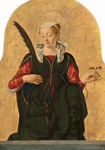 聖ルチア、c。 14731474。 作： Francesco del Cossa