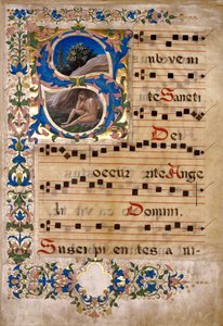 合唱教本からの切り抜き 作： Francesco di Antonio del Chierico