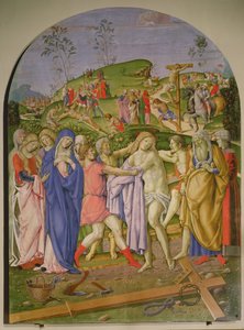 衣を脱がされたイエス 作： Francesco di Giorgio (attr. to) Martini