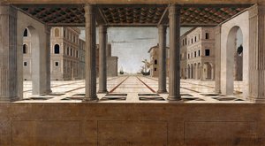 建築ビュー、c。 1490