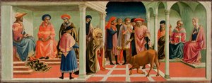 聖シルベスターの奇跡、1450年代 作： Francesco di Stefano Pesellino