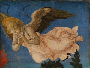 ピストイアサンタトリニタ祭壇画の天使のパネル、1455-1460 作： Francesco di Stefano Pesellino