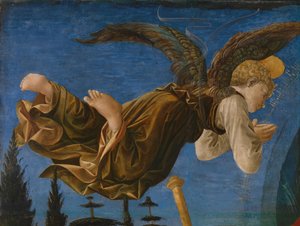 ピストイアサンタトリニタ祭壇画の天使のパネル、1455-1460 作： Francesco di Stefano Pesellino