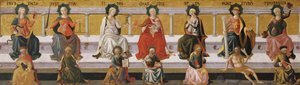 七つの美徳c。 1450 作： Francesco di Stefano Pesellino