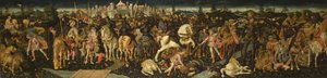 ダビデとゴリアテの物語c。 1450 作： Francesco di Stefano Pesellino