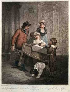 "Hot Spice Gingerbread Smoking Hot"、ジョバンニ・ヴェンドラミーニ（1769-1839）が彫った「The Cries of London」のプレート12、Colnaghi & Co.