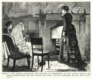 チャールズ・ディケンズの「Great Expectations」のイラスト（彫刻）。 作： Francis Arthur Fraser