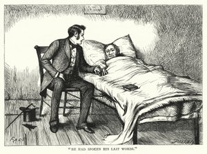 チャールズ・ディケンズの「Great Expectations」のイラスト（彫刻）。 作： Francis Arthur Fraser