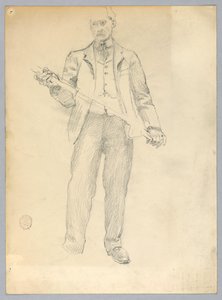 男のスケッチ 作： Francis Augustus Lathrop