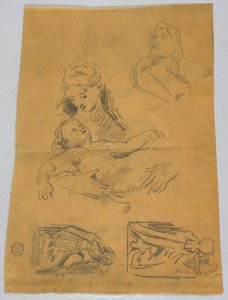 聖母と賢者のスケッチ 作： Francis Augustus Lathrop