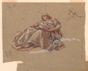 Study for "Charity" 聖バーソロミュー教会、ニューヨーク、NY 作： Francis Augustus Lathrop