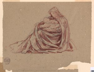 Study for "Charity" 聖バーソロミュー教会、ニューヨーク、NY 作： Francis Augustus Lathrop