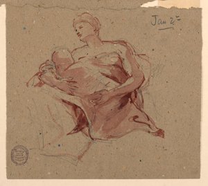Study for "Charity" 聖バーソロミュー教会、ニューヨーク、NY 作： Francis Augustus Lathrop