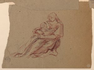 Study for "Charity" 聖バーソロミュー教会、ニューヨーク、NY 作： Francis Augustus Lathrop