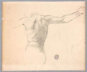 「ダイアナと星座の従者たち」のための習作 作： Francis Augustus Lathrop
