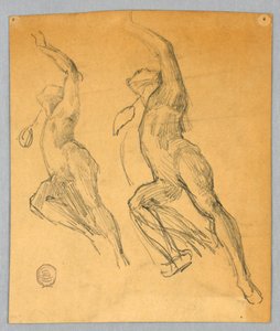 ヌード図の 2 つのスケッチ 作： Francis Augustus Lathrop