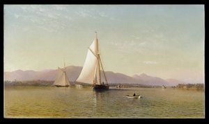 タッパンゼーのハドソン、1876 作： Francis Augustus Silva