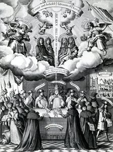 1681年4月、フランシス・バーロウの後にベンジャミン・クームが出版した 『ハッピー・インストゥルメンツ・オブ・イングランドズ・プリザベーション』 作： Francis Barlow