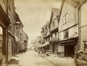 ブッチャーロウ、コベントリー、ウォリックシャーの中世の通り、c1880 作： Francis Bedford