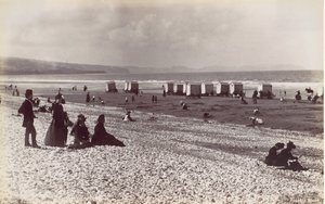 ペンサーン ビーチ、1870 年代。 作： Francis Bedford