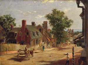 オールド アナポリス、フランシス ストリート、1876 年。 作： Francis Blackwell Mayer