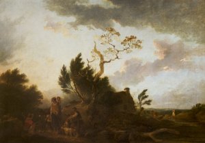 ジプシーのある広い景観 作： Francis Bourgeois