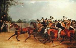 サンバリーコモンで100マイルを疾走する「ノンパレイル 作： Francis Calcraft Turner