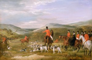 バークレーハント、1842年：出会い 作： Francis Calcraft Turner