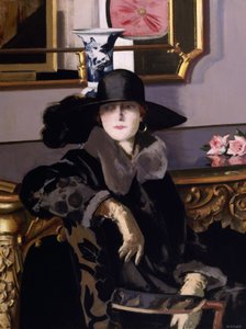 黒衣の淑女（油彩・キャンバス） 作： Francis Campbell Boileau Cadell