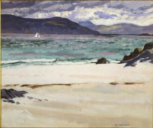 ノースエンド、イオナ、1926年頃のベン・ブイ（パネルに油彩） 作： Francis Campbell Boileau Cadell