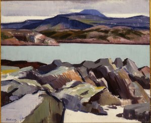 ベン・モア、上からPort Beag na Sligeanach（キャンバスに油彩） 作： Francis Campbell Boileau Cadell