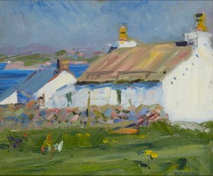 Crofts、Iona (オイルオンボード) 作： Francis Campbell Boileau Cadell