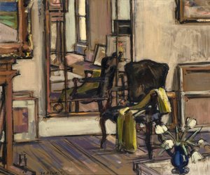 インテリア、リージェントテラス、エジンバラ、1932-33 作： Francis Campbell Boileau Cadell