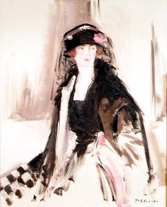 レディ・ラヴリーの肖像 作： Francis Campbell Boileau Cadell