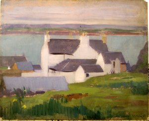 セントコルンバホテルのアーティストスタジオ、アイオナ（キャンバスに油彩） 作： Francis Campbell Boileau Cadell