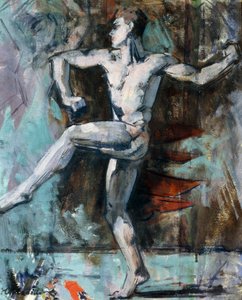 ダンサー（合板に油彩） 作： Francis Campbell Boileau Cadell