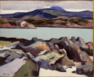 イーストベイ、イオナ（キャンバスに油彩） 作： Francis Campbell Boileau Cadell