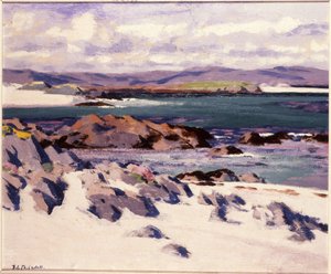 ホワイトサンズ、イオナ（キャンバスに油彩） 作： Francis Campbell Boileau Cadell