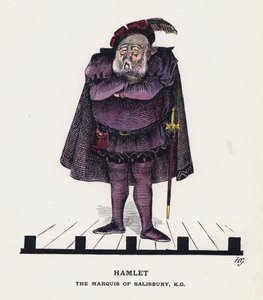 ハムレット」「ソールズベリー侯爵」（カラーリトグラフ 作： Francis Carruthers Gould