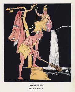 ヘラクレス、ロバーツ卿（カラーリトグラフ 作： Francis Carruthers Gould
