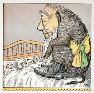 O、Struwwelpeter Alphabetのイラスト、Harold Begbieの詩（1871〜1929年） 作： Francis Carruthers Gould